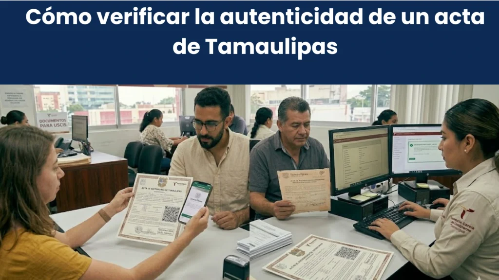 Cómo verificar la autenticidad de un acta de Tamaulipas