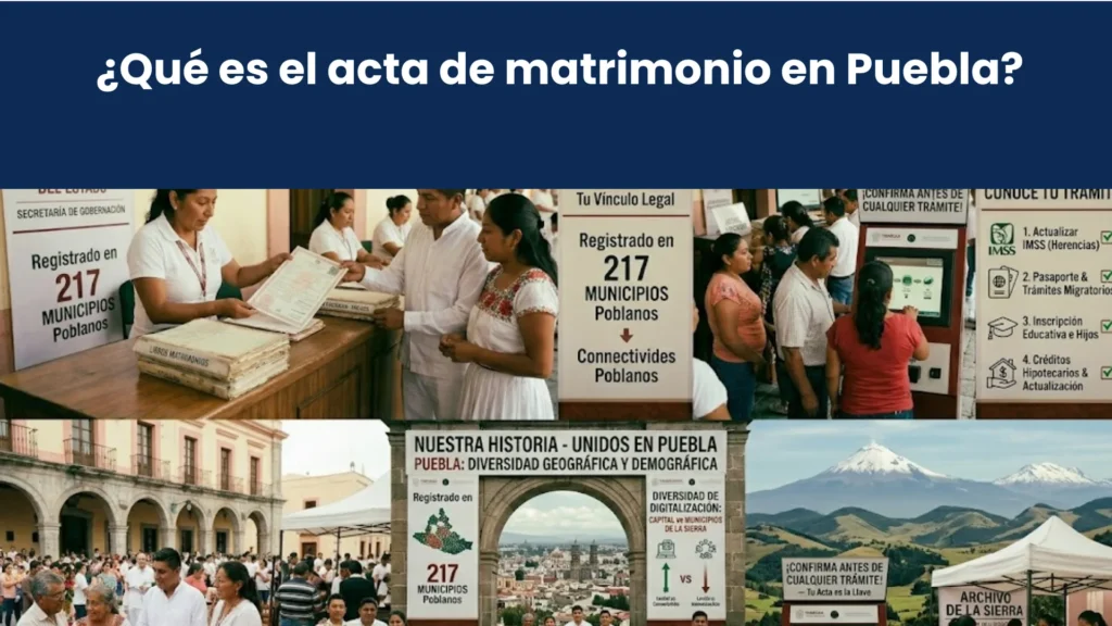 ¿Qué es el acta de matrimonio en Puebla?